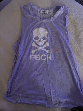 soulcycle lavender muscle tee